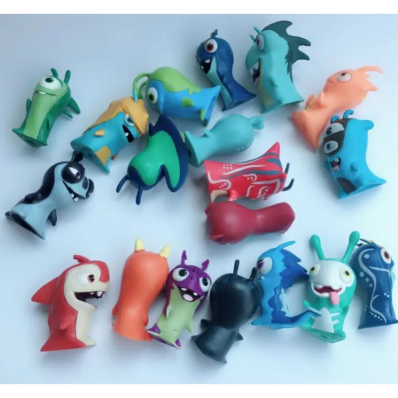 Slugterra-juguetes de dibujos animados para niños, modelo de PVC de 5cm, colección de para decoración del hogar, 50 unids/lote _ - AliExpress Mobile