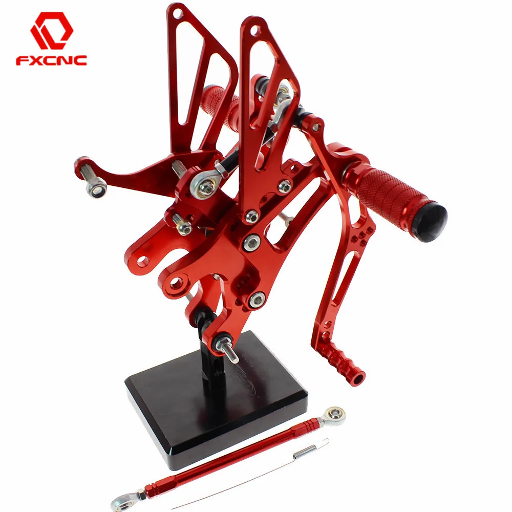Fx Cnc Aluminum Adjustable Motorcycle Rearsets Rear Set Foot Pegs Pedal