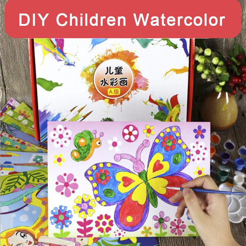 DOLLRYGA DIY мультфильм пигмент цветная карта наклейка Дети головоломка просвещение ручная работа игрушка родитель-ребенок интерактивное