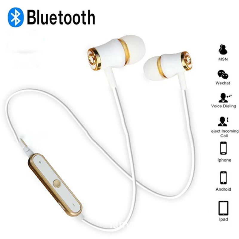 Bluetooth наушники беспроводная гарнитура для бега стерео с супер басами микрофоном