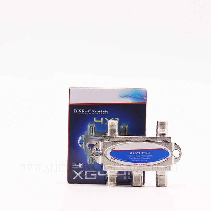 

Factory sales high quality ds04c 4X1 41 DiSEqC 2 satellite TV tuner switch isolating switch FTA satellite receiver diseqc 4x1
