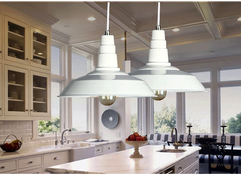 GO OCEAN Pendant Lights Modern Iron Painted Lamp Living Room Parlor Black Indoor Lighting Industrial Pendant Light Lamps (12)