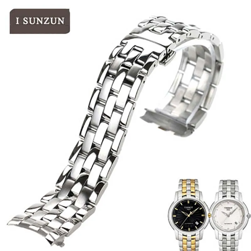 Ремешок ISUNZUN из нержавеющей стали для часов Tissot 1853 T97 R463 316 мужские и женские часы
