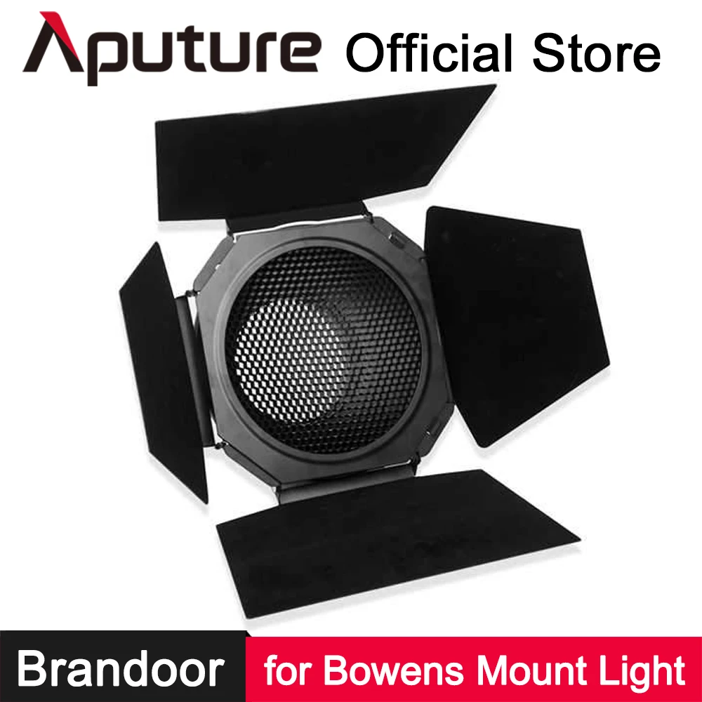 

Aputure Bowens Mount 7-inch Barn Door for LS C120 C300 Series Bowen-S Mount Light Shaping Tool Photography Lighting Accessories