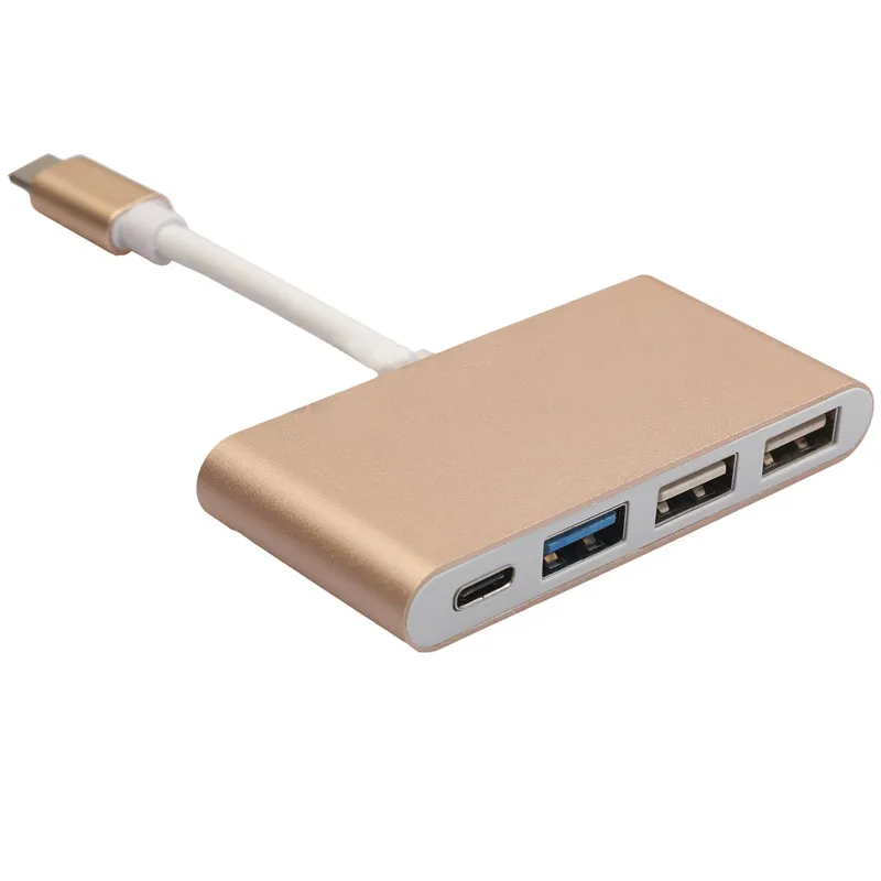 1 Мужской до 4 Женский сплав зарядный кабель Usb3.0 + 2 0 ноутбука Тип c на четыре Usb Hub