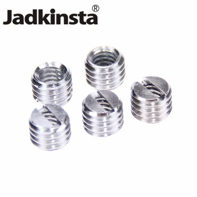 

Jadkinsta 1/4" Female to 3/8" Male Screw Adapter Threaded For Digital Camera Tripod Monopod and Quick Release Plate