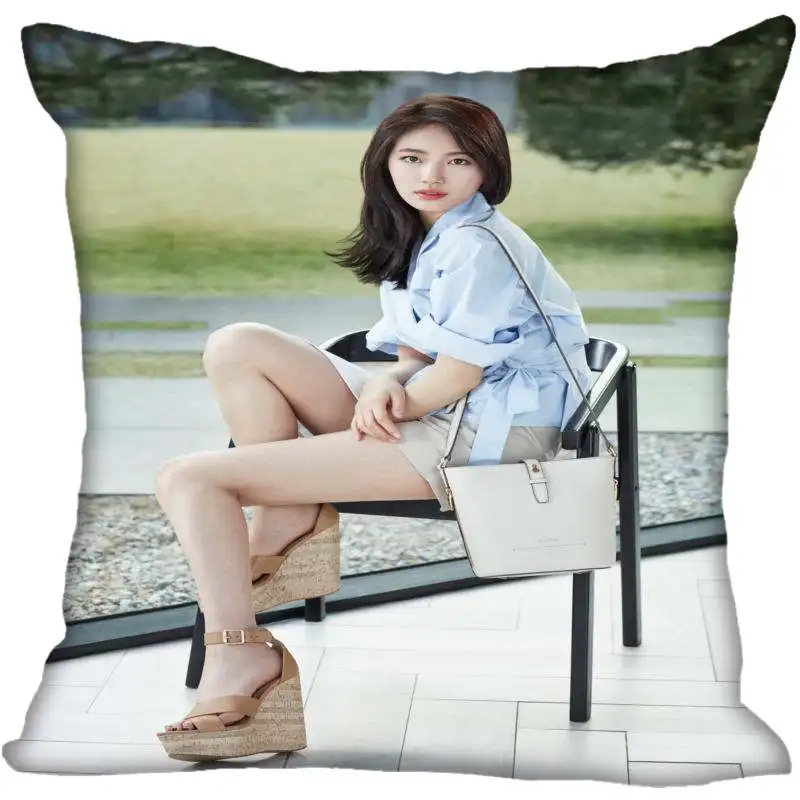 Чехол Bae Suzy на заказ квадратная подушка чехол молнии для спальни домашняя