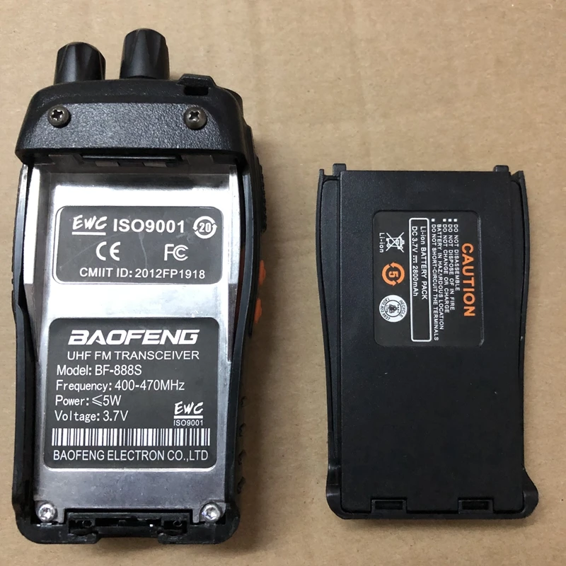 Battery for 888s walkie talkie 1500mAh 100 original 888s walkie talkie