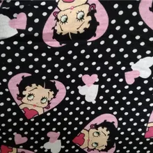 50*160 см пикантные розовые Betty трикотажные хлопковые ткани для пэчворка масштабируемой мультфильм ткань DIY Вышивание для маленьких мальчиков и девочек рубашка Одежда
