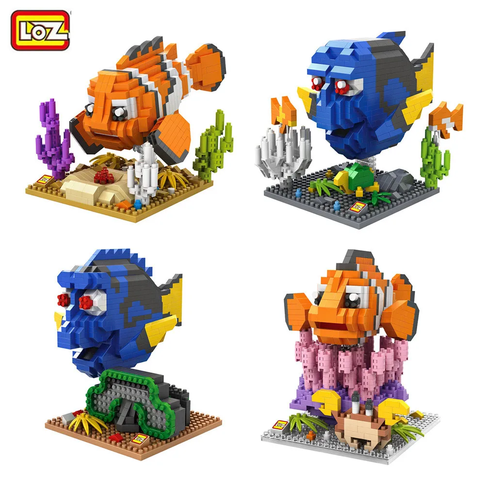 

Diamond Building Blocks Diamond Building Blocks Nemo Finding Dory Charlie Marlin Fish Model Mini DIY Bricks Gifts