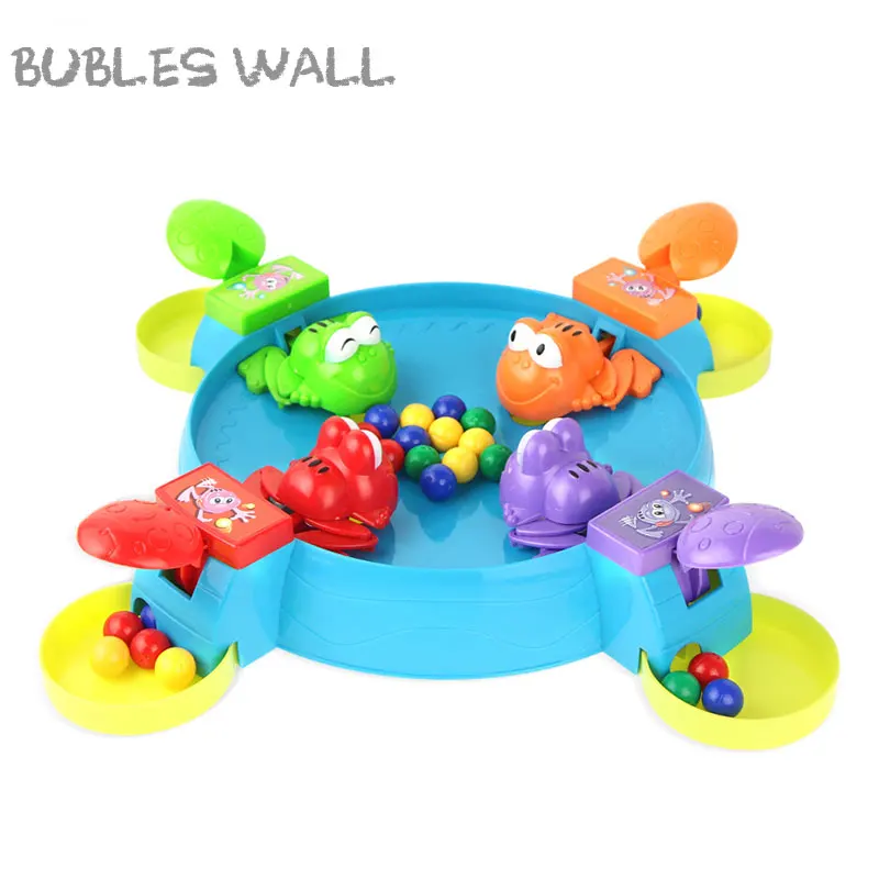 HIGH QUALITY  2/3/4 Player Hungry Frog Swallow Bead Funny Table Game Feeding Frogs Parent-child Interaction Toys 