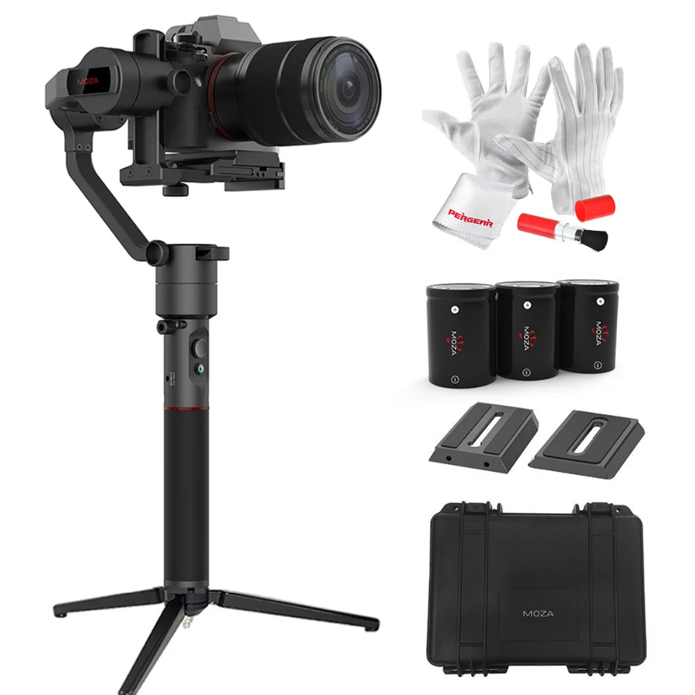 

MOZA AirCross 3 Axis Stabilizer Handheld Gimbal with Power Connection 1.8KG for Sony A7 or for Panasonic GH5 Mirrorless Camera