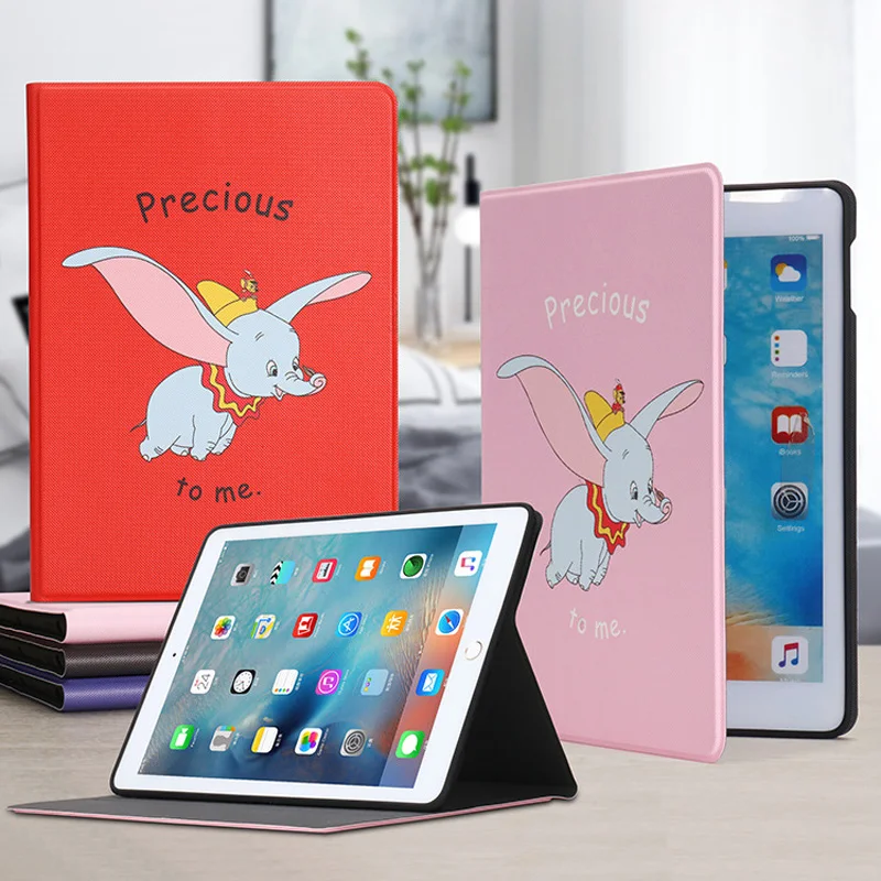

Tablet Protective Case For ipad Air 3 10.5" 2019 Flip Smart Stand Cover Dumbo Cartoon illustration Case For ipad Pro 10.5" 2017