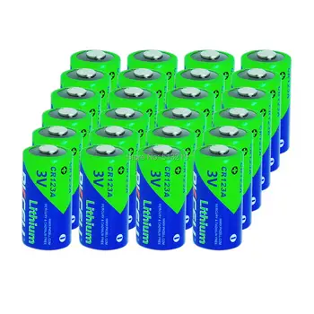 

24PCS PKCELL CR123A 3V Lithium Battery Equal CR123 123A CR17345 KL23a VL123A CR17335 CR17345 16340 primary For LED Flashlight