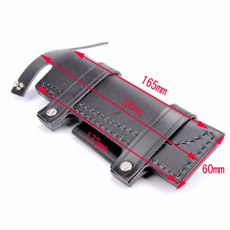 Коллекционируемые предметы интерьера для прямые искусственные выживания кожаный ремень ножны, скаббард для " фиксированный Ножи черный Цвет 20x6,5 см