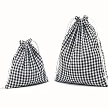 Парусиновая мультяшная сетка с рисунком медведя, простая сумка для покупок, веревка для девочек, три размера, Женская Повседневная умная сумка, кошелек