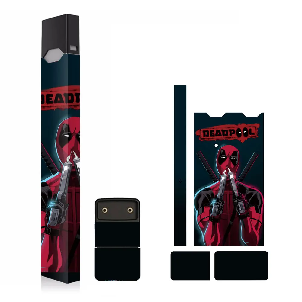 

SHIODOKI 2 Pack Juul Skin Decal for Pax JUUL 2.5D Technology Ultra Thin Protective Sticker for JUUL Wraps Cases -Deadpool