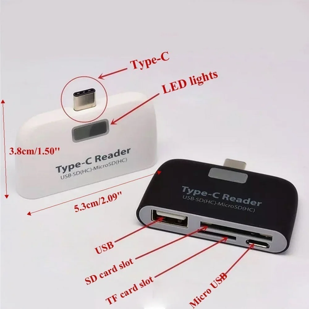 Новая мода 3 в 1 USB 3,1 type-C USB-C TF Micro SD OTG кард-ридер для ноутбука телефона планшета конвертеры высокое качество и долговечность