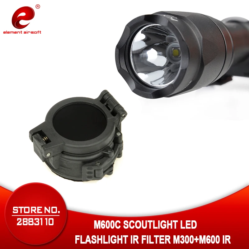 Element Airsoft Suerefir M600 Тактический светильник для вспышки с пушками светильник Softair с ИК-фильтром подходит для Surefir M300 M600 оружейный светильник