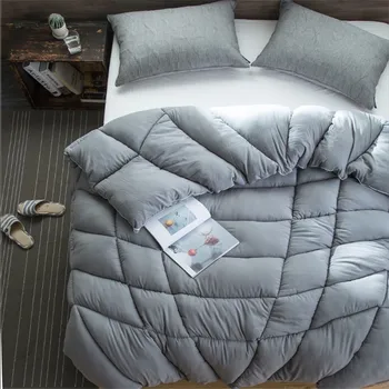 

JaneYU Thickened Warm Velvet Partition Control Temperature Winter Comforted HoteL Warm Quilt Core