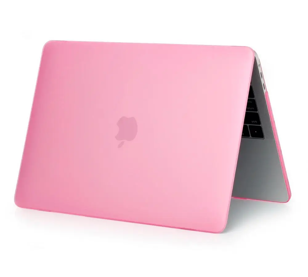 ZAIWJ-популярный чехол для ноутбука Apple macbook Air Pro retina 11 12 13 15 для Mac book new Pro 13,3 15 дюймов с сенсорной панелью - Цвет: Matte pink  NO