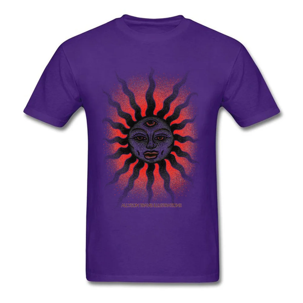 Gradient T Shirts for Men Casual April FOOL DAY Tops T Shirt Short Sleeve Company Design Sweatshirts Round Neck Cotton Fabric Gradient purple