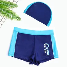 Плавки для мальчиков, купальная Одежда для мальчиков, купальный костюм для мальчиков, купальные шорты для мальчиков, детские пляжные плавки с шапочкой для плавания