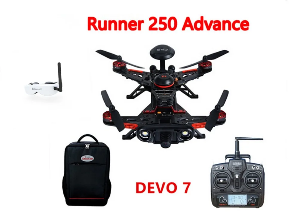 

F16183 Walkera Runner 250 Advance GPS System Racer RC Drone Quadcopter RTF with DEVO 7 Transmitter /OSD /Camera /GPS/Goggle 2