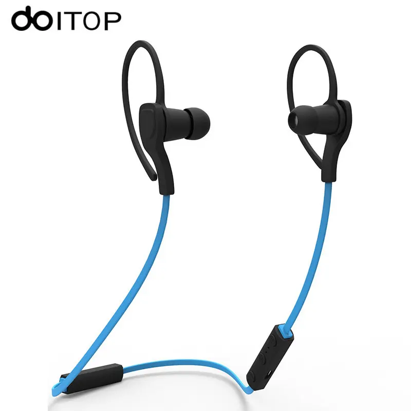 DOITOP Sport Music Earphone Bluetooth Wireless Stereo Headphone Waterroof Handsfree Running Headset With Mic for Smartphone