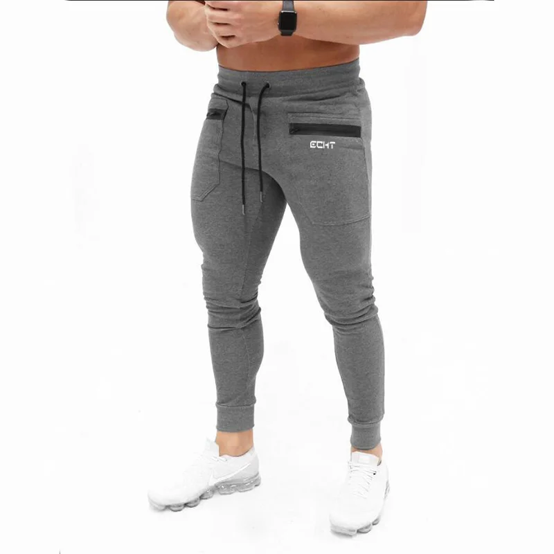 

2020 New Autumn Jogger Pants Men Cotton Patchwork Sweatpants Fitted Sweat Pants Active Casual Trousers Track Pant M-3XL CKET01-2