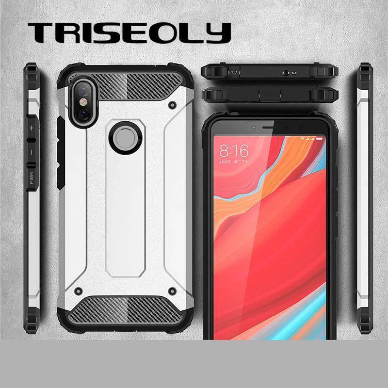 

TRISEOLY For Xiaomi Redmi S2 Case Diamond Armor Shockproof Funda Redmi S2 Case Protective Back Cover Xiomi Redmi S2 5.99" Phone