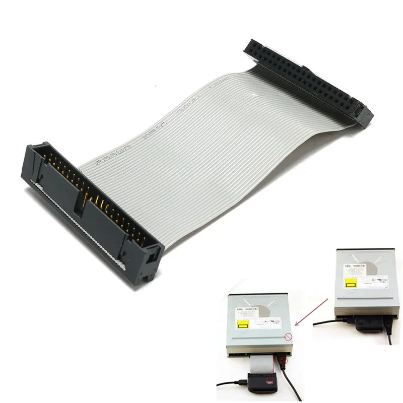

Hot 10CM Hard Disk Drive Data Line 40Pin PC Male to Female IDE Hard Disk Drive Connector Extension Cable Flexible Flat Cable