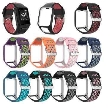 

Two-tone Silicone Replacement Wrist Band Watch Strap For TomTom Runner 2 3 Spark 3 GPS Watch Fitness Tracker