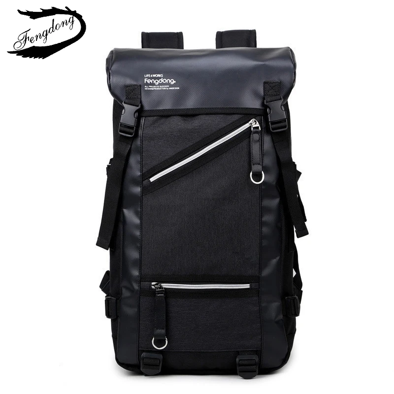 Fengdong 2019 hombres de la moda de gran capacidad montañismo viajes bolsa de hombro Mochila hombre Mochila Diseño de paquete Fengdong 2019 hombres de la moda de gran capacidad montañismo viajes bolsa de hombro Mochila hombre Mochila Diseño de paquete