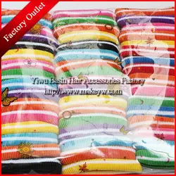 

Free shipping 50pcs/lot Double color elastic hair bands New hair accessories Mix color bands for girls Factory sale SPIN253