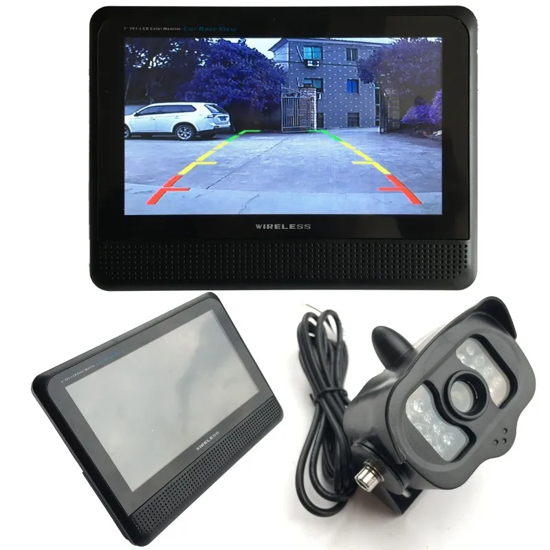 

Wireless HD Backup Camera Parking Reverse Night Vision Waterproof Rear View Camera + 7" Monitor kit for RV Truck Trailer Bus Van