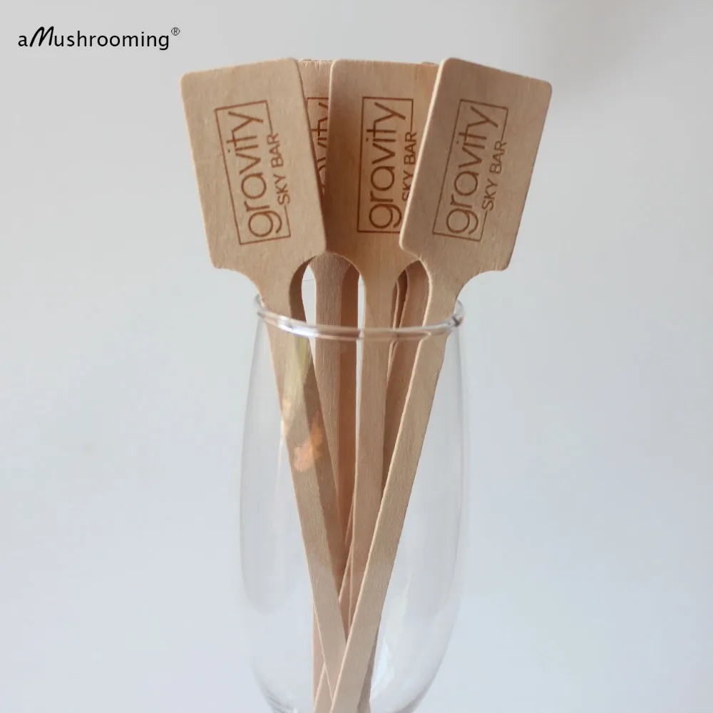 Coffee Stirrers Wood, 100 Pcs Disposable Coffee Stirrer With Round End, 6 Inch Mixing Sticks, Drink Stirrers Stirring Sticks Coffee Bar