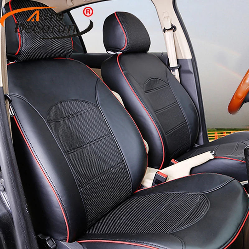 

AutoDecorun PU leather cover seat for MG6 seat covers sets accessories Custom fit seat cushion car headrest front & rear seats