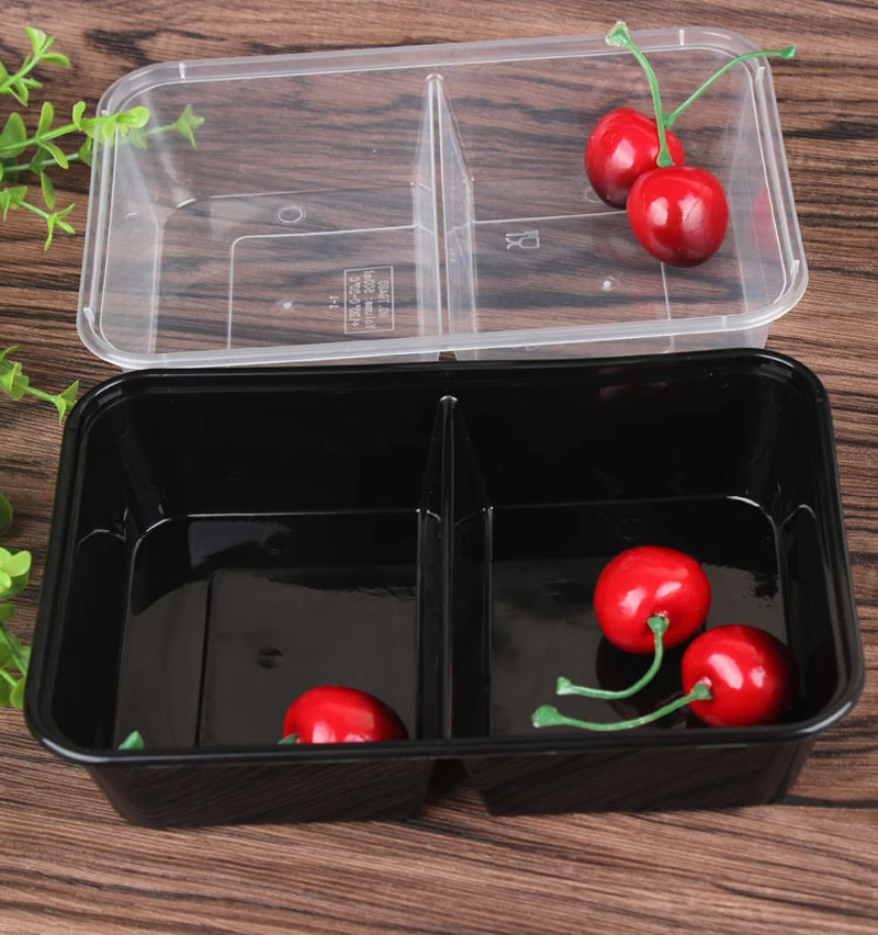 

Meal Prep Containers Microwave Food Storage Portion Control Disposable Containers with Lids Lunch Box Tray with Cover