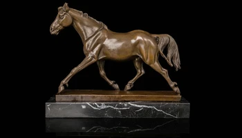 

Art Deco Sculpture Horse Bronze Statue Signed