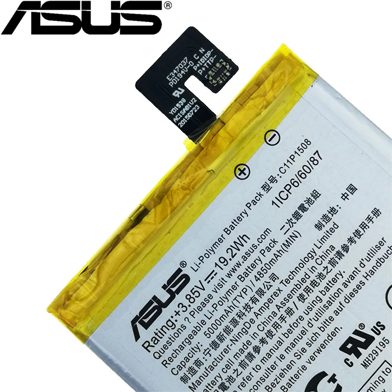 ASUS Original 5000mAh C11P1508 Battery For ASUS Zenfone Max 5000 5000Z ZC550KL Z010AD Z010DD C550KL Z010DA Mobile Phone