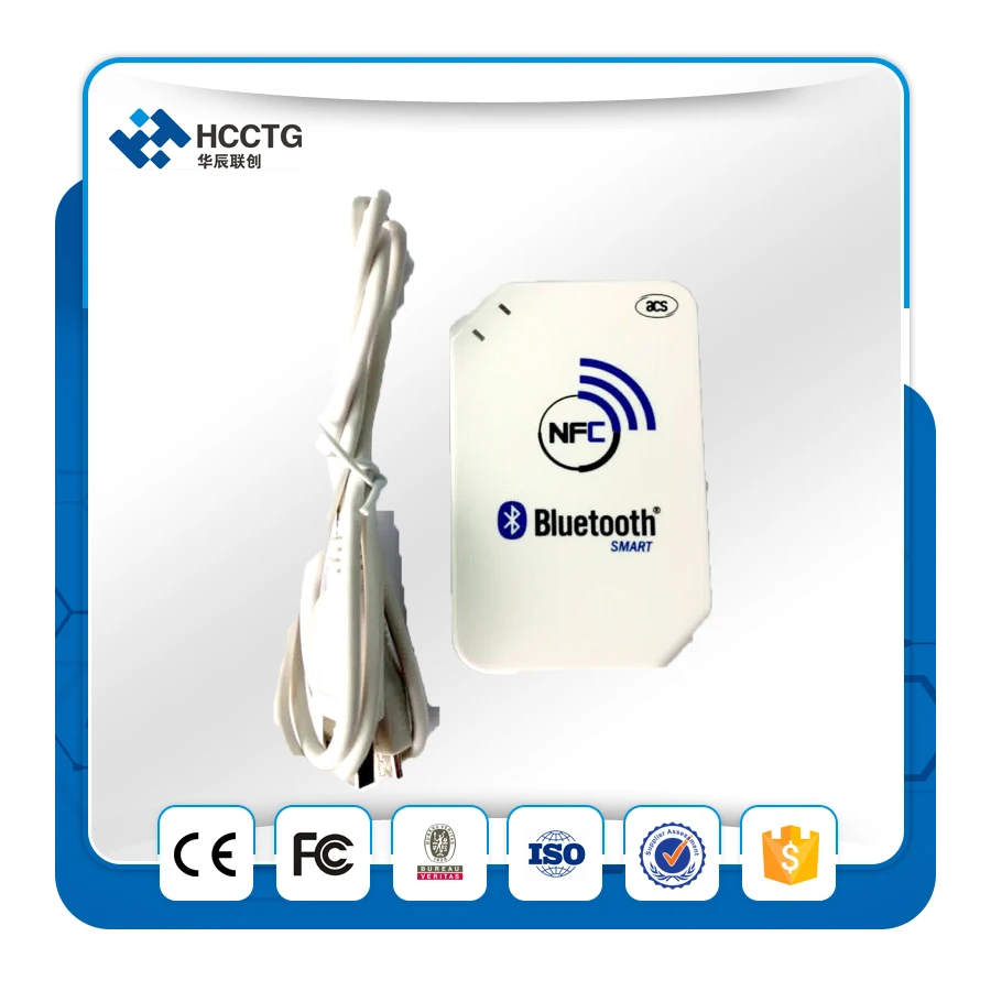 

FREE SHIPPING 13.56 mhz ISO14443 wireless Android USB Bluetooth NFC+Tag+FeliCa card reader/ writer +2pcscards + Free SDK ACR1255