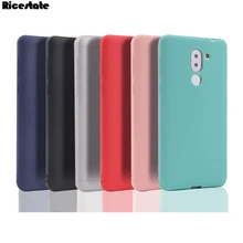 Huawei honor 6x/mate 9 lite/gr5 2017 silicone tpu capa traseira macia para huawei honor 6x fosco caso de cores sólidas
