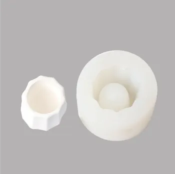 

Silicone Handmade Geometric Decagon Silicone Flower Pot Mold Succulent Planter Vase Craft flower Plate Garden Decoration Tool