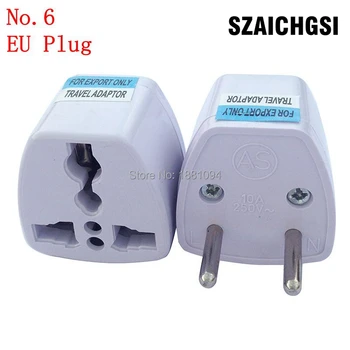 

SZAICHGSI wholesale 2000pcs universal AU UK EU US Plug Adapter Power Socket White Travel Converter Conversion Plug