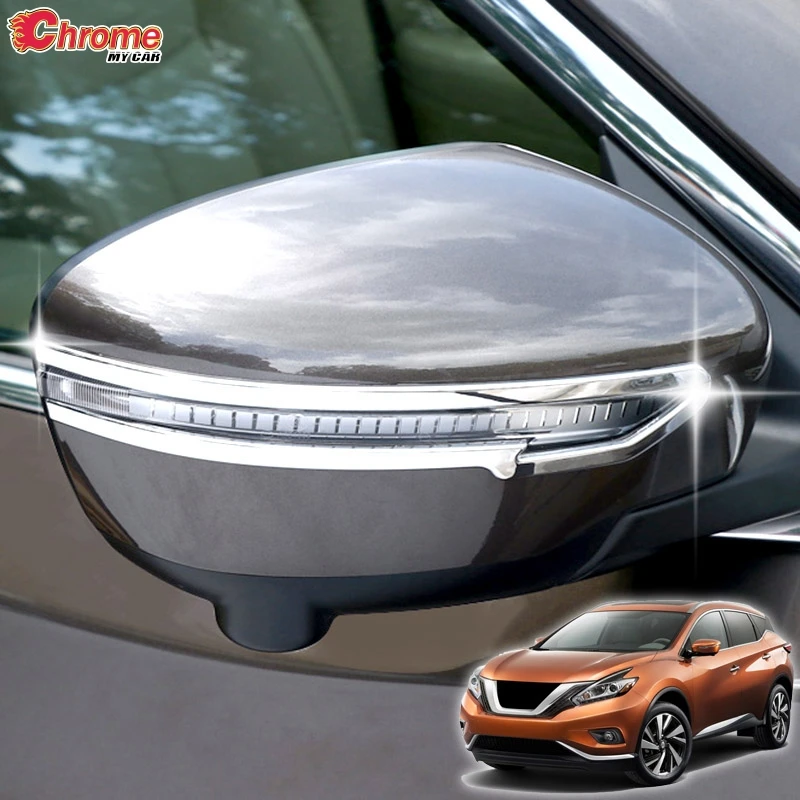 Для Nissan Murano Боковая дверь зеркало заднего вида крыло хромированная крышка отделка ободок аксессуары для автомобиля Набор стикеров