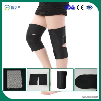 

1 Pair Tourmaline Knee Pads Adjustable Self-Heating Knee Massager Magnetic Therapy Knee Leggings Brace Support Health-Care H005