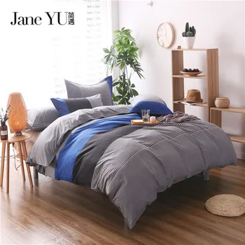 

JaneYU stripe bedding sets 3pcs duvet cover set stripe print bedding set king/queen/full/twin size bed set/bed sheet/duvet cover