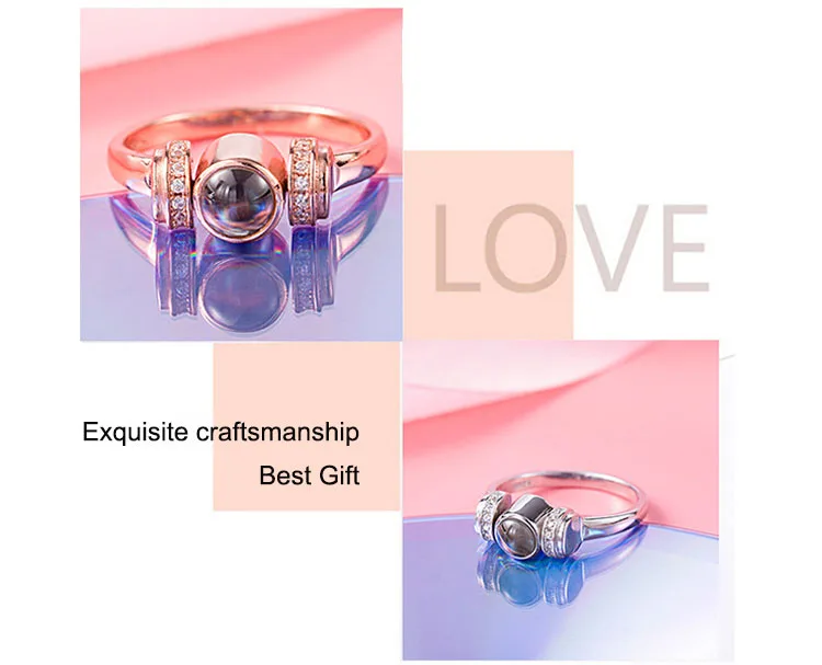 Swarovski crystal100languages love rings 13