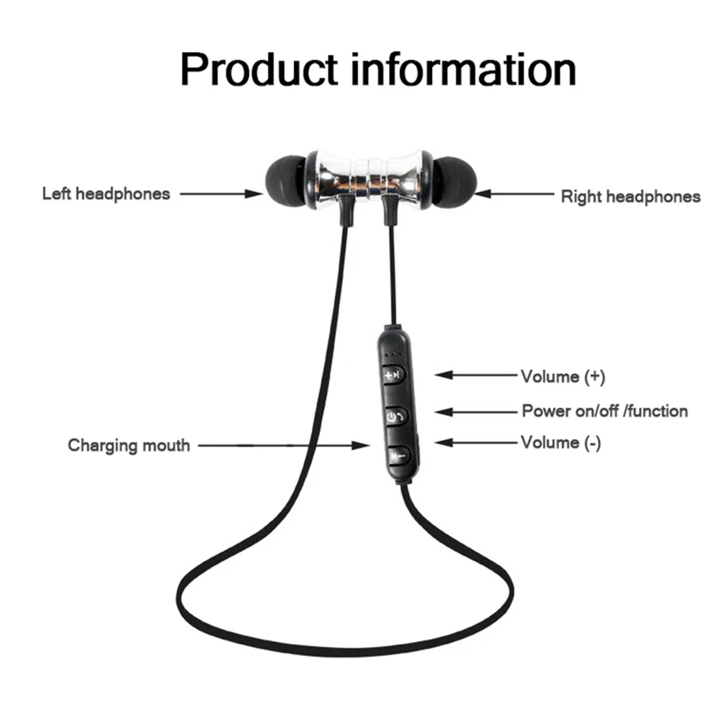 LAKASARA XT-11 Bluetooth наушники спортивные Беспроводные с микрофоном наушники шумоподавление Гарнитура для iPhone samsung huawei Xiaomi